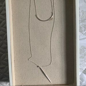 Stella & Dot Delicate Silver Layering Necklace